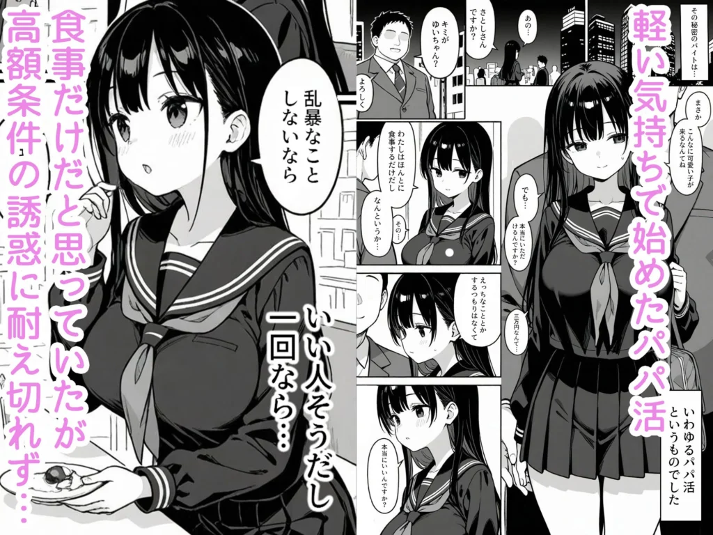 清楚な女子〇生がパパ活にドハマりする話